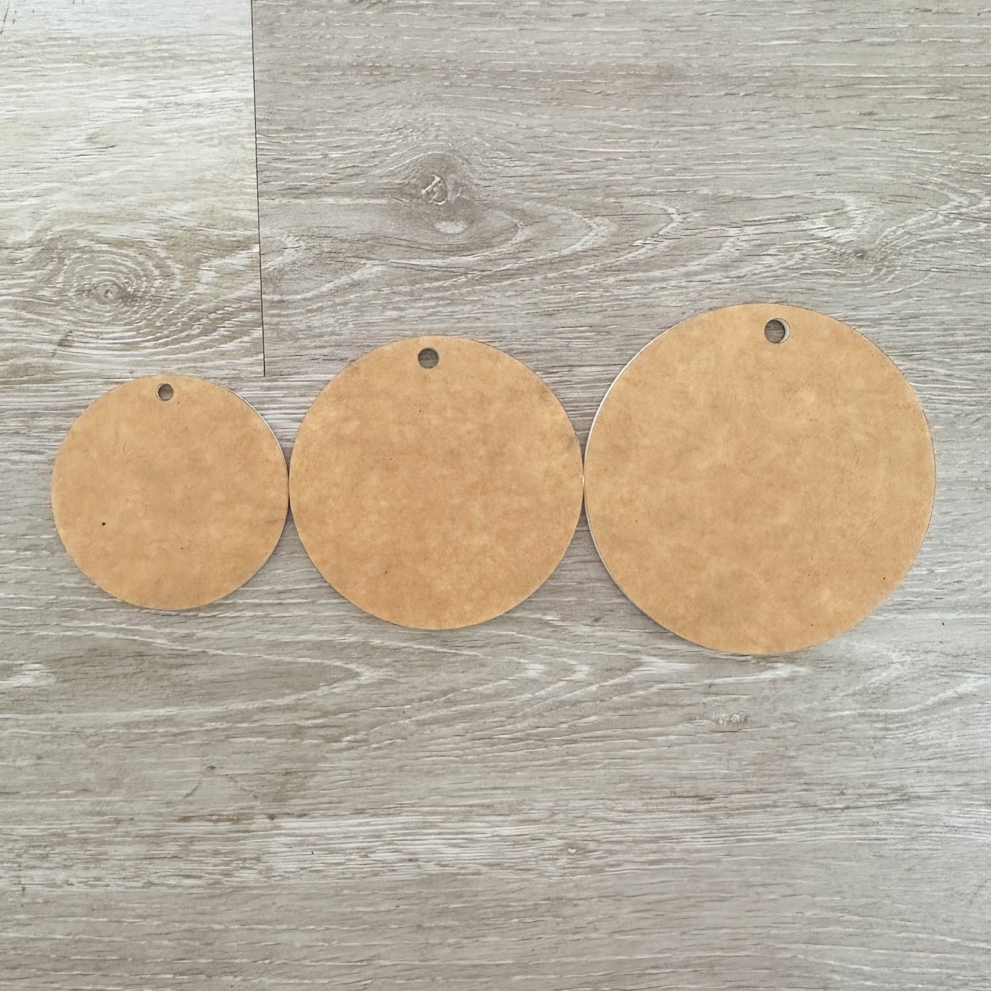Round Circle Keychain and Ornament Blanks for Sublimation or Vinyl