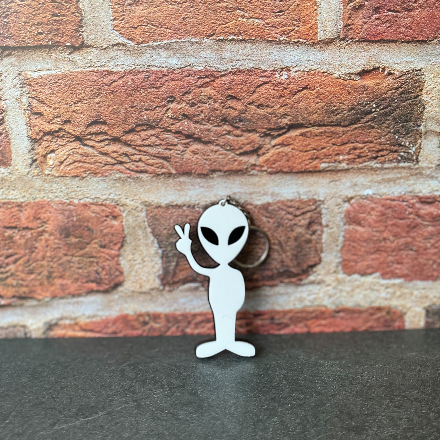 Full Body Alien Acrylic Keychain
